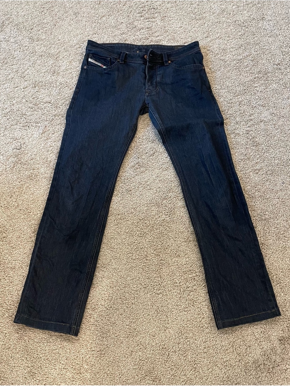 Diesel Men's Deep Indigo Straight Jeans